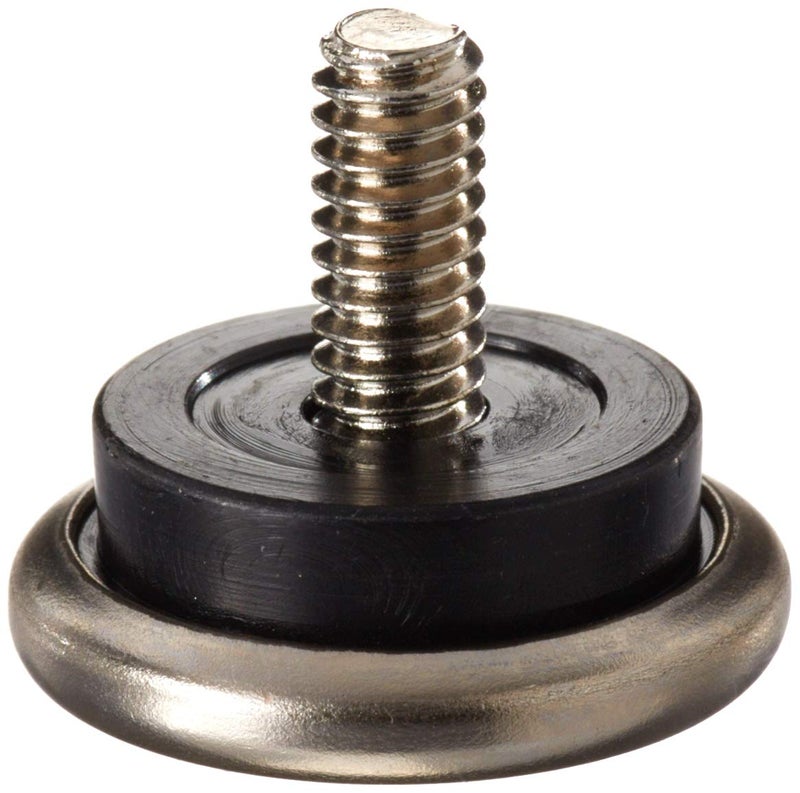 Shepherd Hardware 9450 1-1/16-Inch Threaded Stem Furniture Glides, 1/4-Inch Stem Diameter, Metal Base with Rubber Cushion, 4-Pack - Image 1